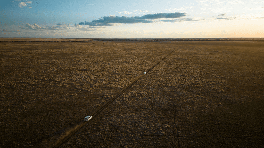 The road to the place the plesiosaur was found