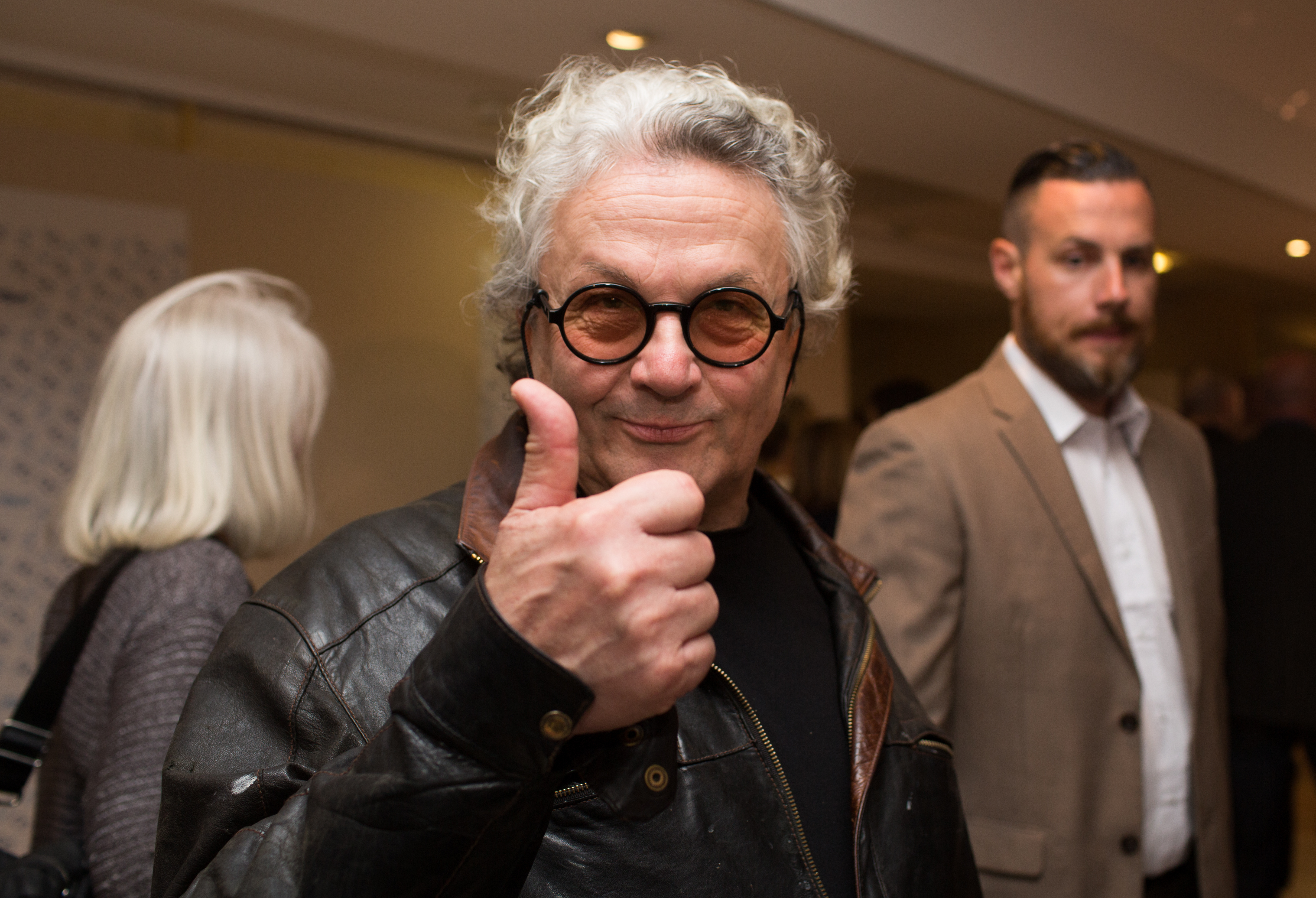 Director George Miller attend the 'Mad Max : Fury Road' Photocall during the 68th annual Cannes Film Festival on May 14, 2015 in Cannes, France.