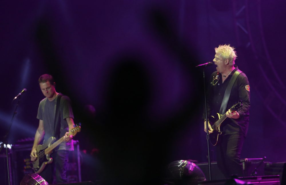 Rio de Janeiro, Brazil September 24th, 2017- US rock band Offspring Dexter Holland performs during the Rock in Rio 2017 concert