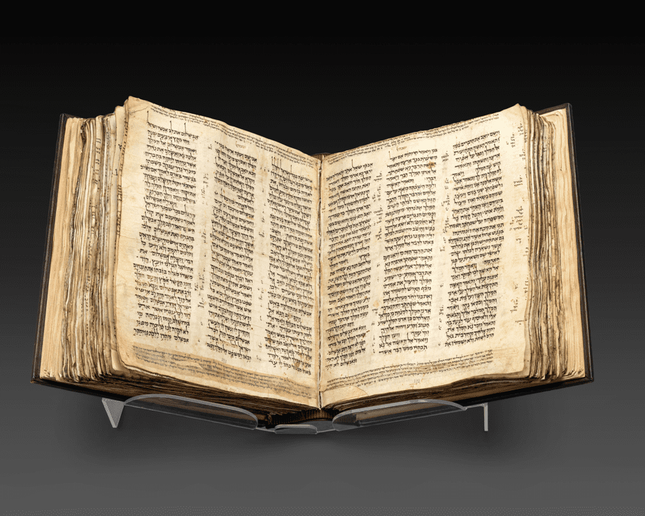 the Codex Sassoon, the world's oldest Hebrew bible opening