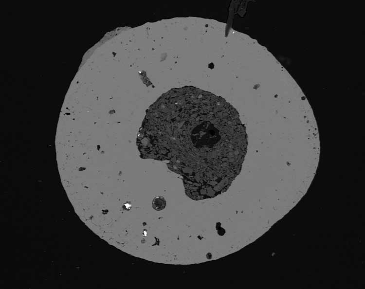 Meteorite microsphere