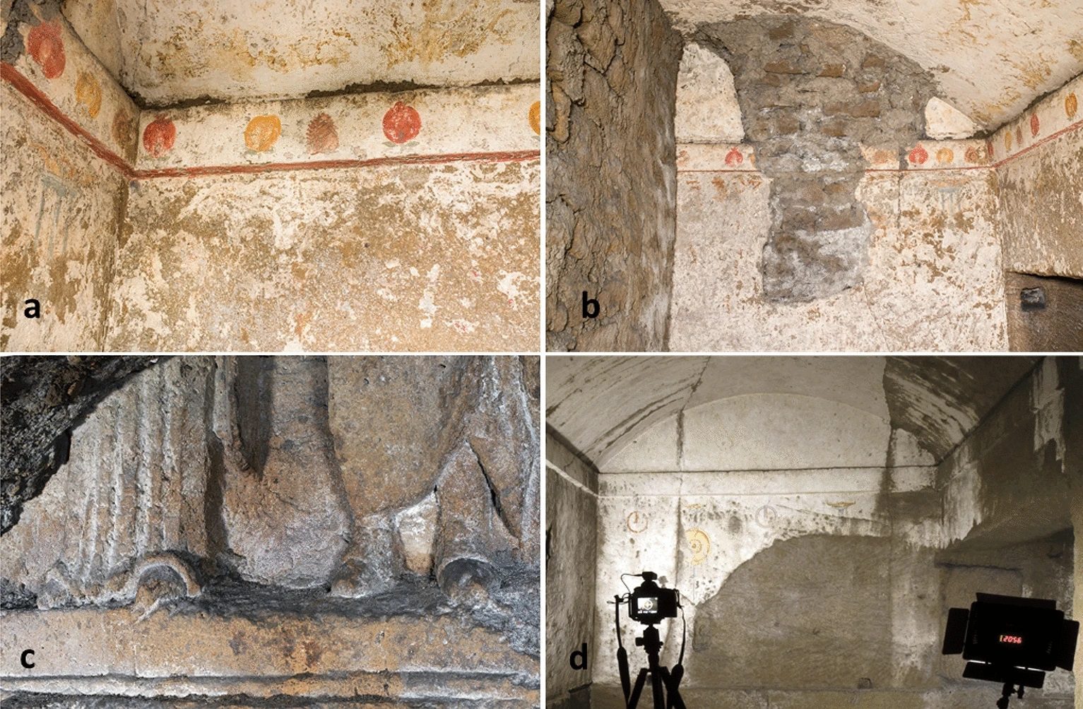 Fragments of nearby Greek burial chambers from anient Neapolis. Image credit: Tioukov et al., Scientific Reports 2023