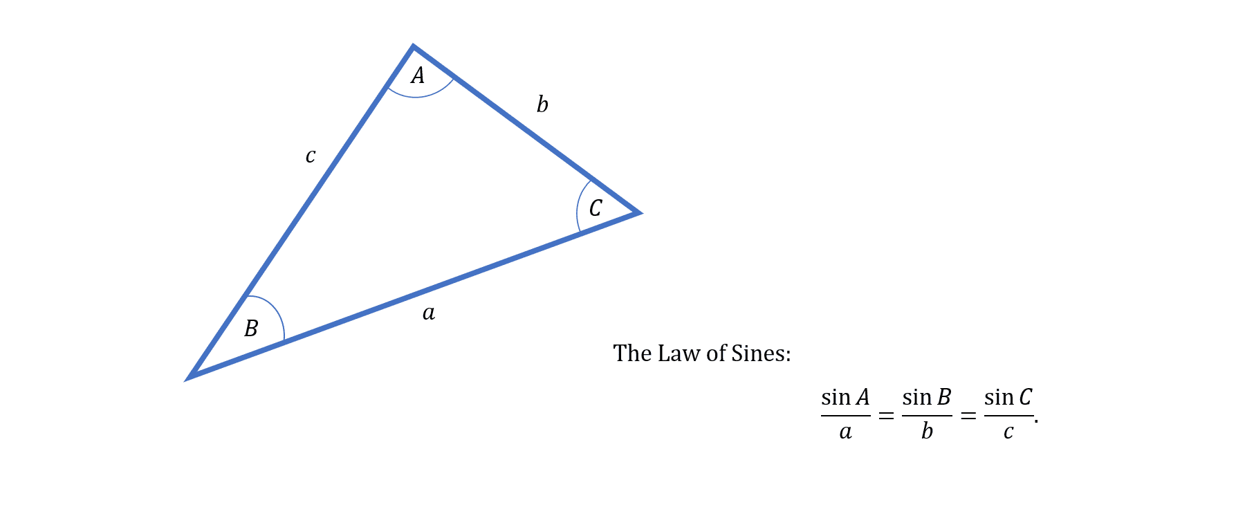 The Law of Sines holds for all triangles, not just right-angled ones. Image credit: © IFLScience 