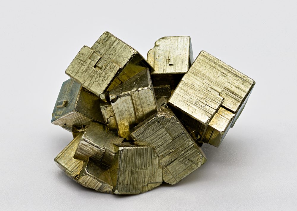 Pyrite naturally forms cubes.