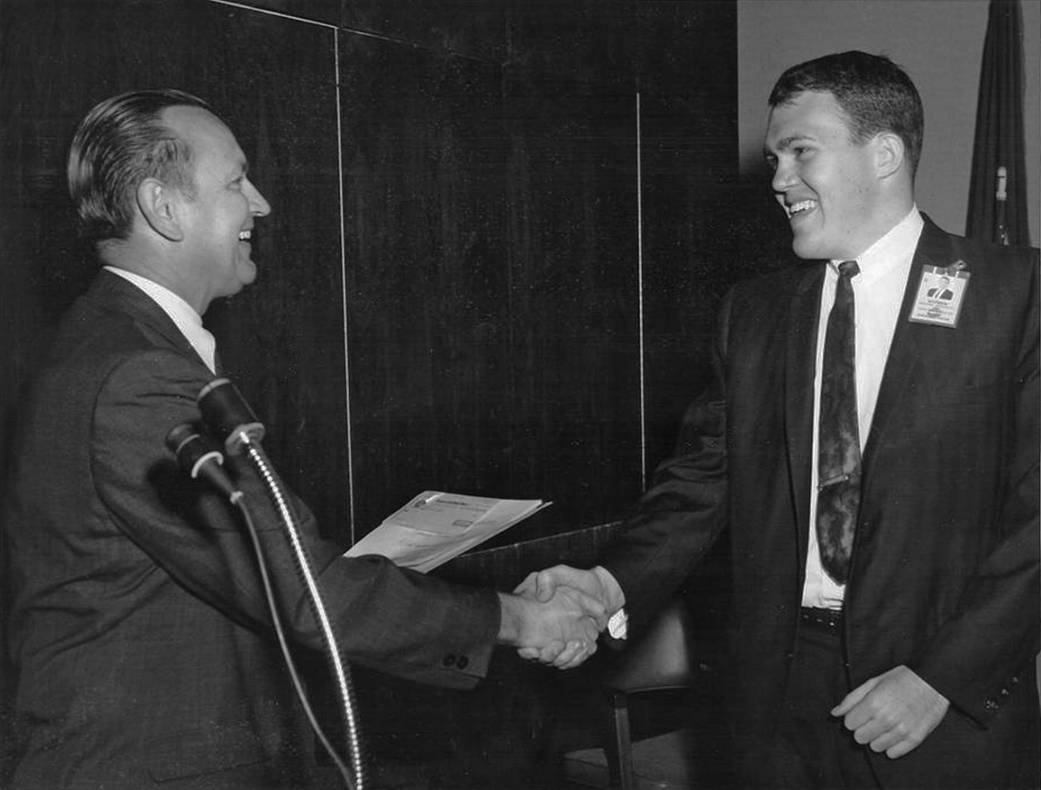 Jack Garman, pictured right, worked at NASA from 1966 to 2000. 