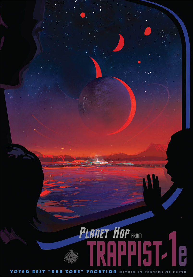 TRAPPIST-1 stands out so much as the place to look for habitable planets NASA even made travel posters