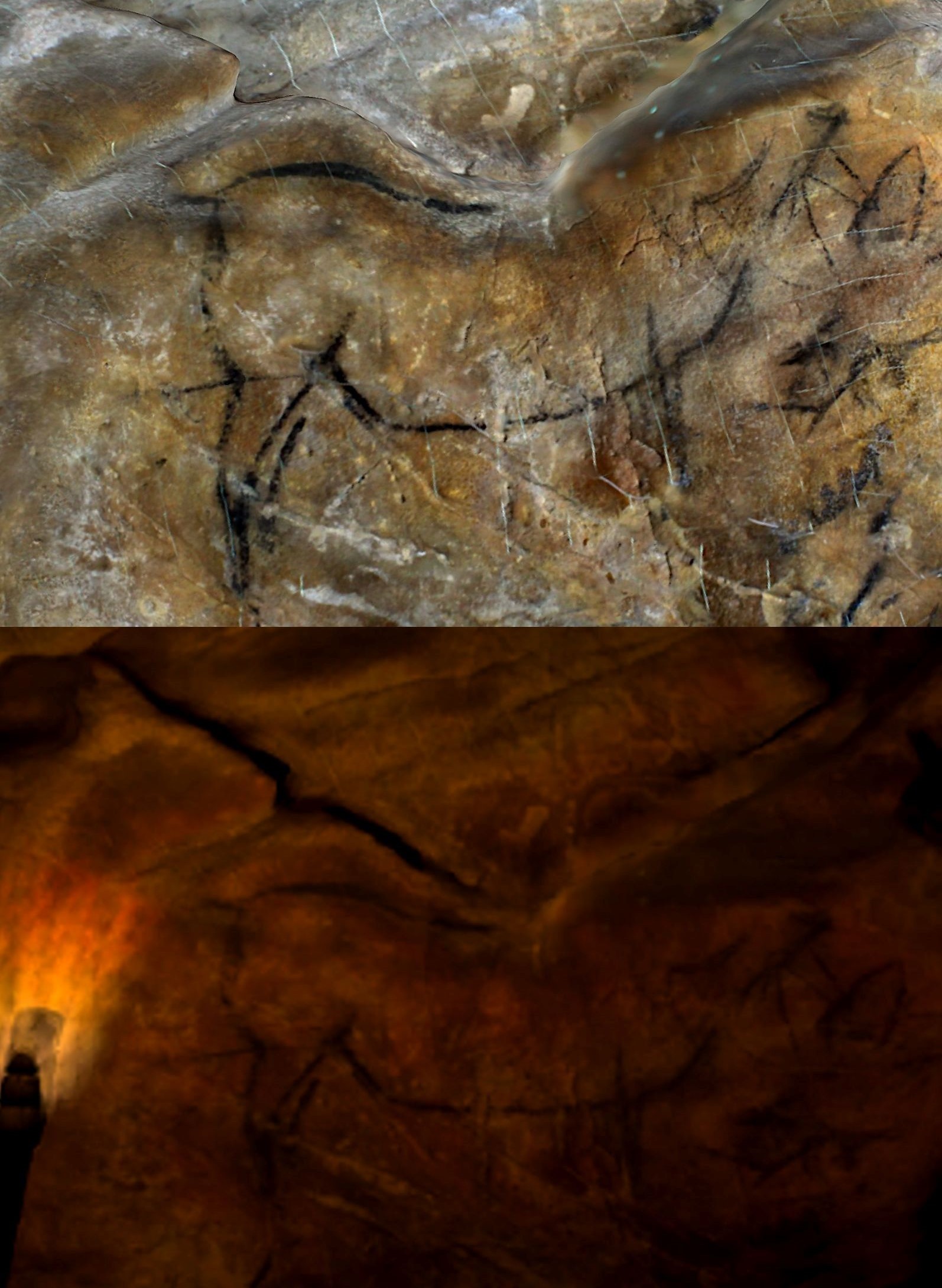 Cave art pareidolia