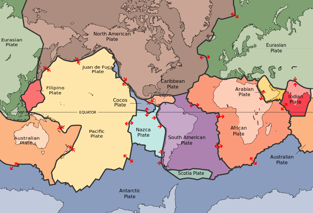 Most of the Ring of Fire involves collissions between the Pacific Plate and its neighbors, but om South America it is the Nazca Plate that is being overridden