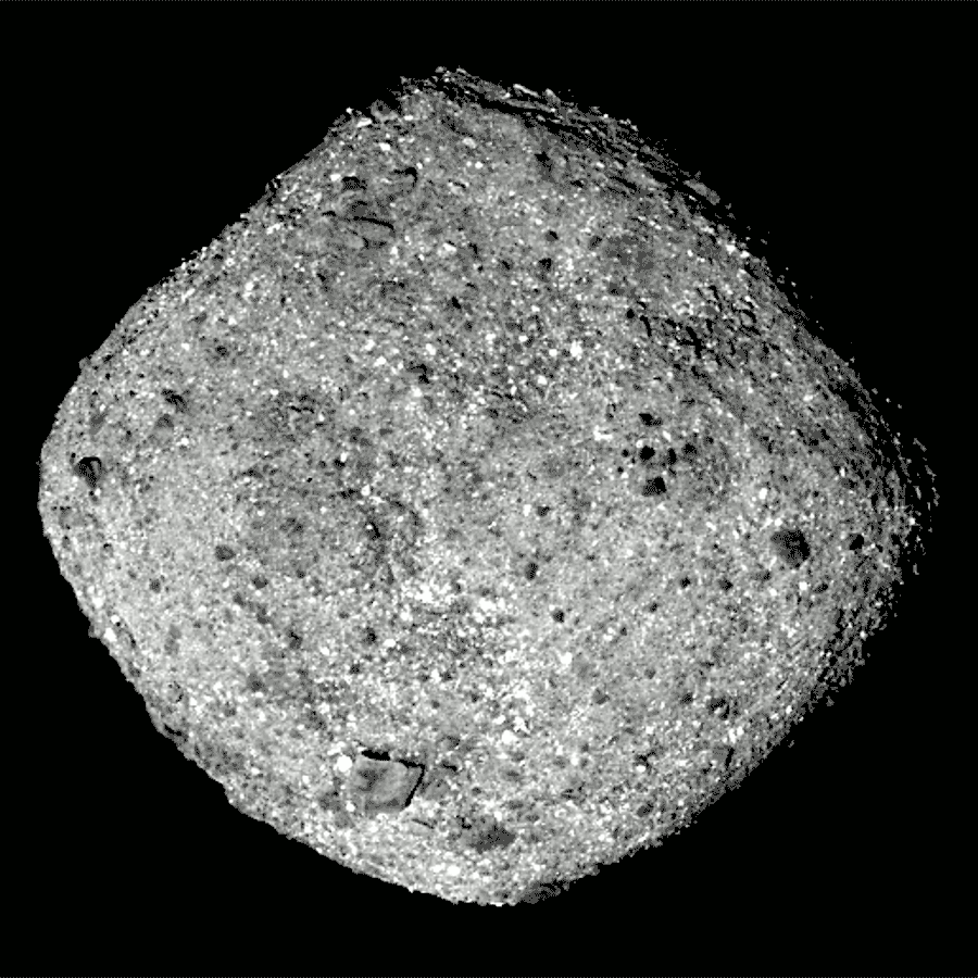 Collected images of Bennu based on almost a year of observations by the Origins, Spectral Interpretation, Resource Identification, Security-Regolith Explorer (OSIRIS-REx) spacecraft