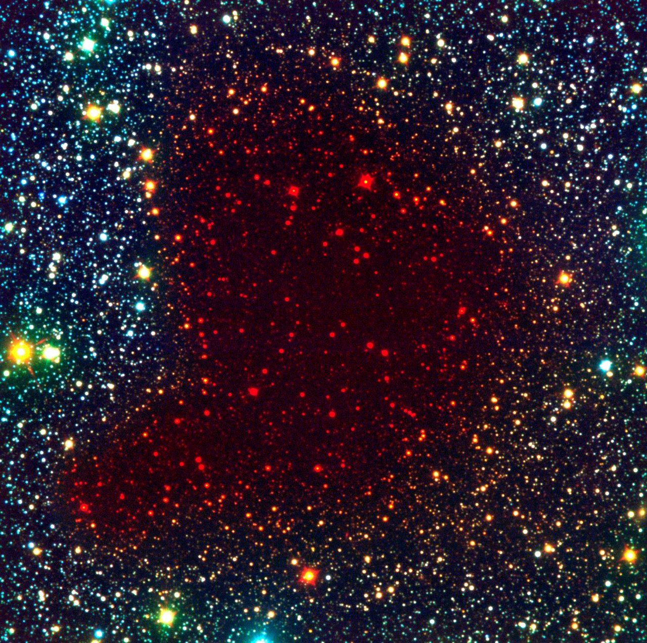 Barnard 68 imaged in infrared