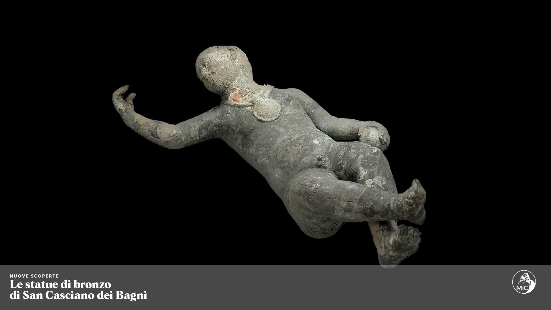 A small statue of a child, likely used as a votive offering to cure some ailment suffered by the real child.