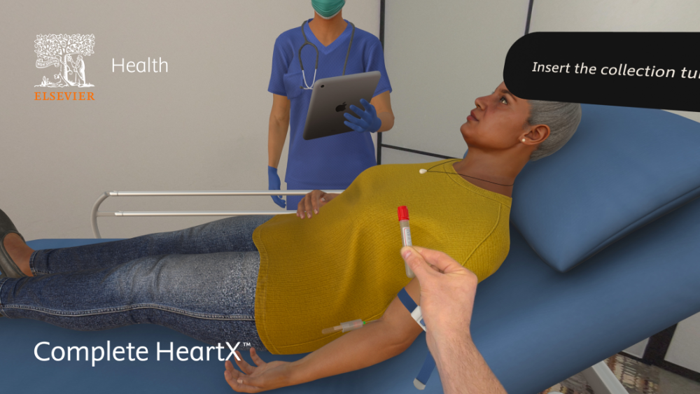 complete heartx blood draw simulation