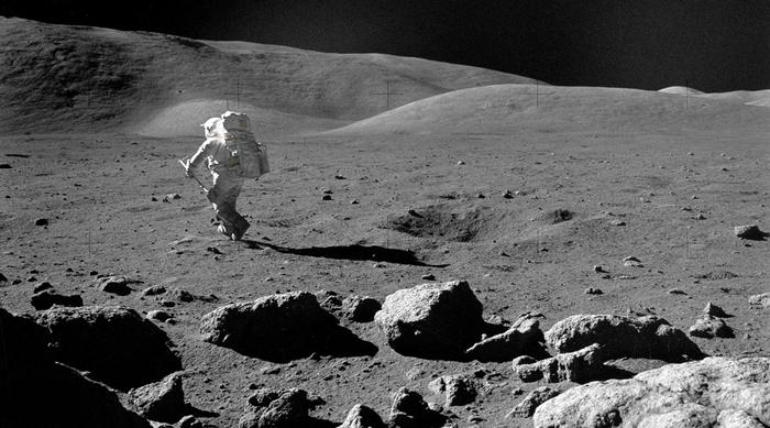 Apollo astronauts brought basaltic lava rocks back from the moon with surprisingly high concentrations of titanium