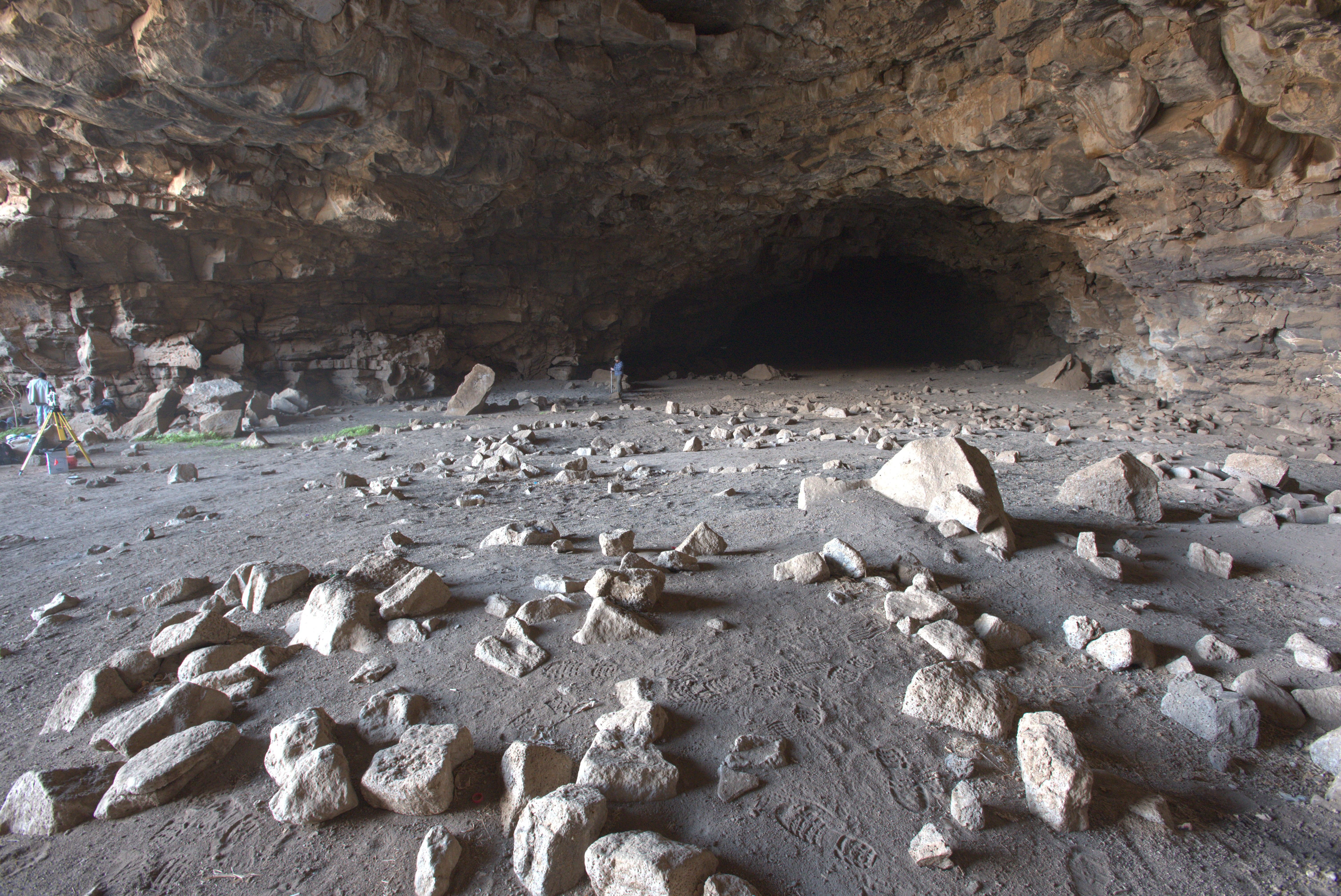 The entrance to Umm Jirsan cave