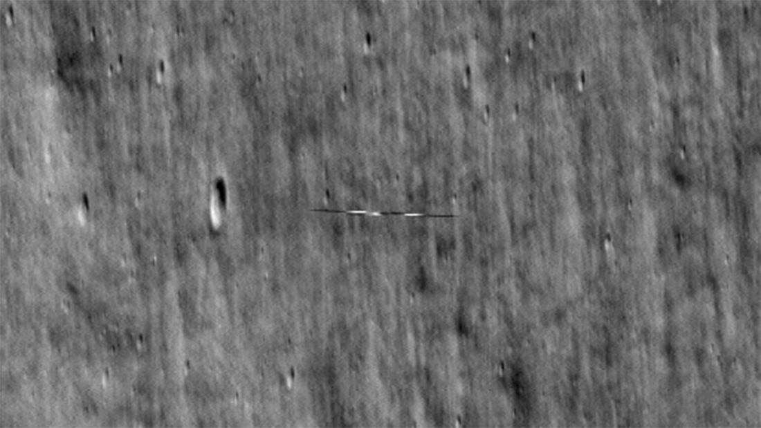 Danuri spacecraft orbiting the Moon.