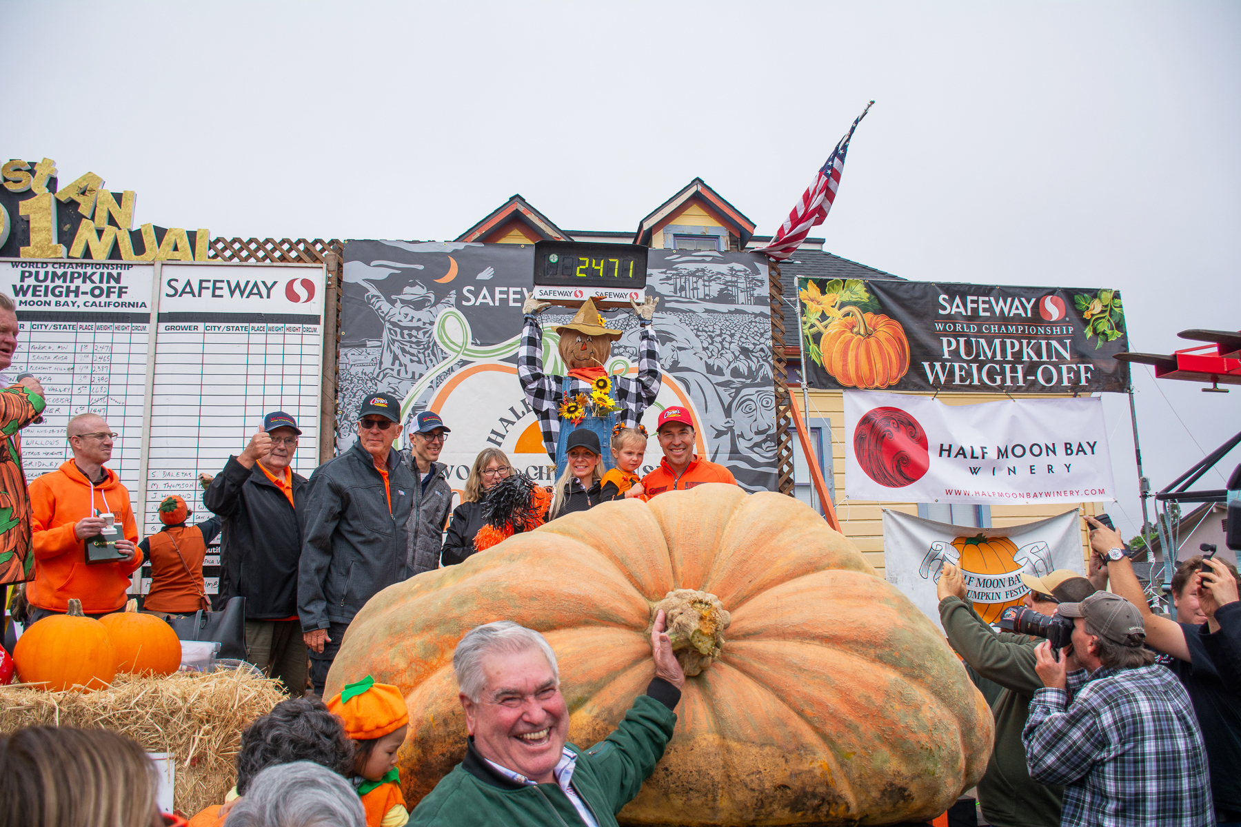 Safeway World Championship Pumpkin Weigh-Off winner 2024