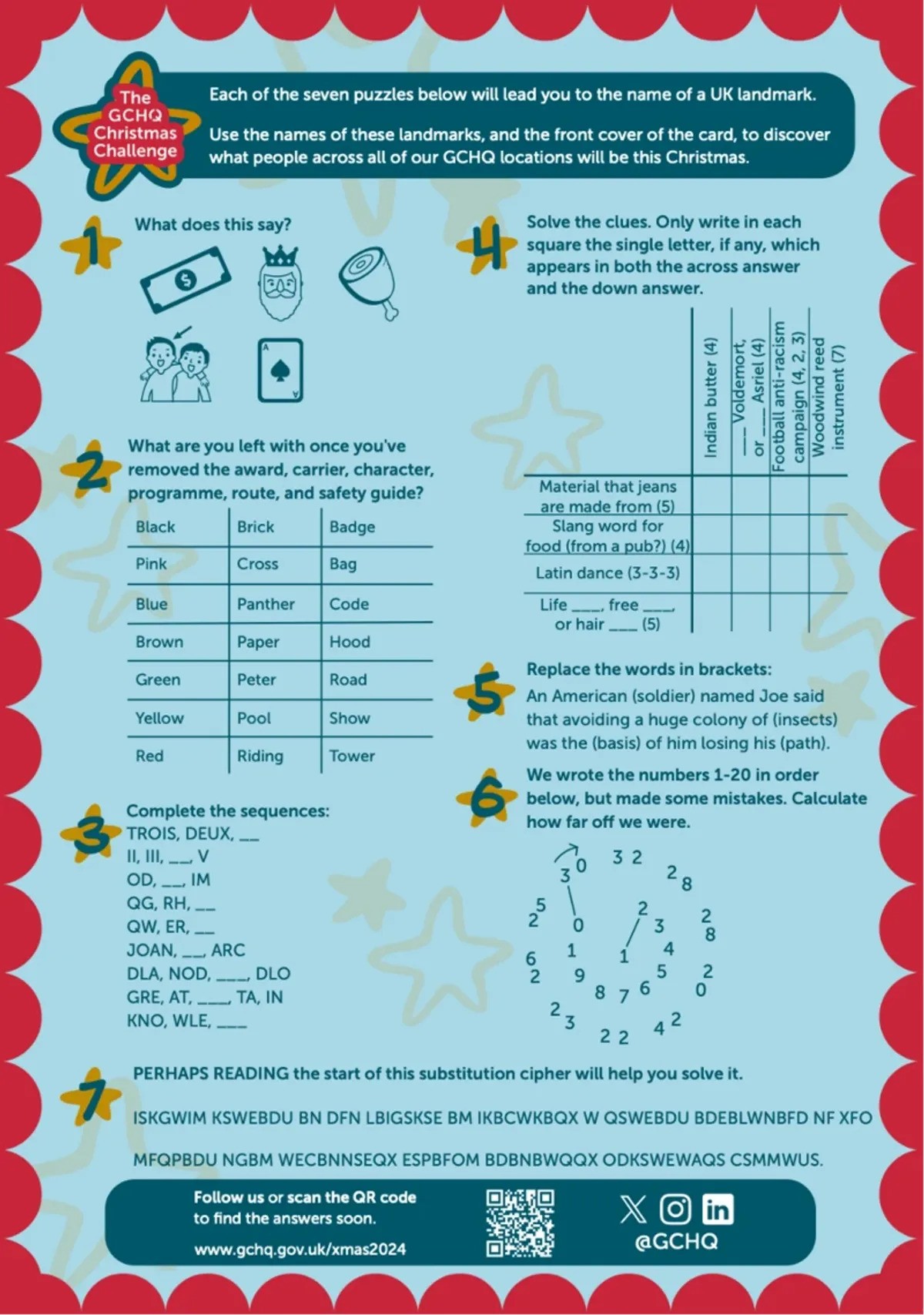 GCHQ Christmas puzzles