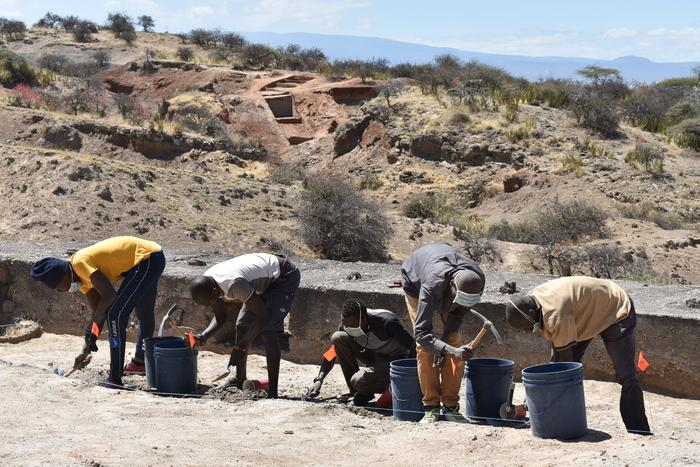 Excavations at Engaji Nanyori, Oldupai Gorge, Tanzania looking for ancient tools, and climate proxies from the same times.