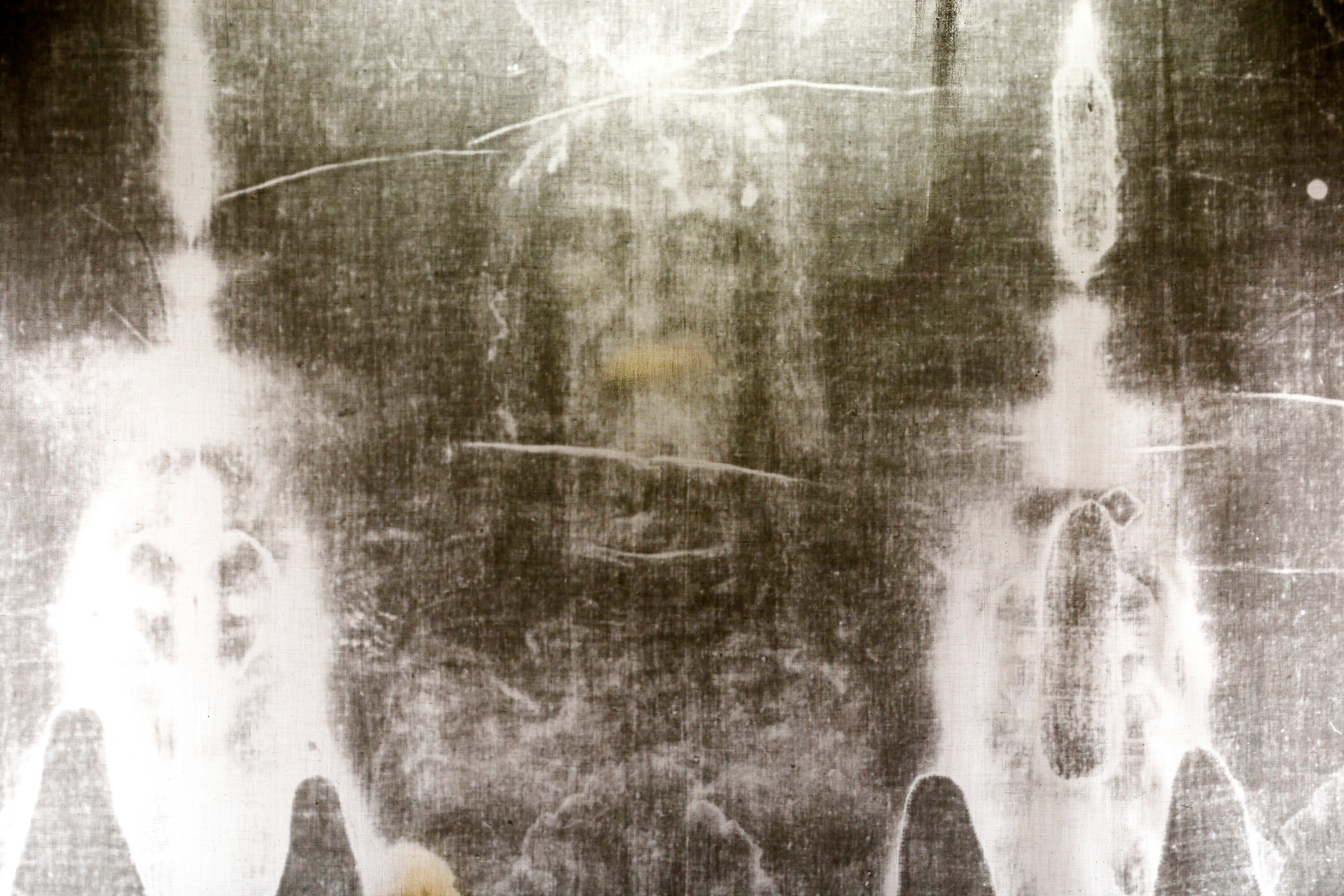 The Shroud of Turin, a burial linen that some claim has the imprint of Jesus Christ.