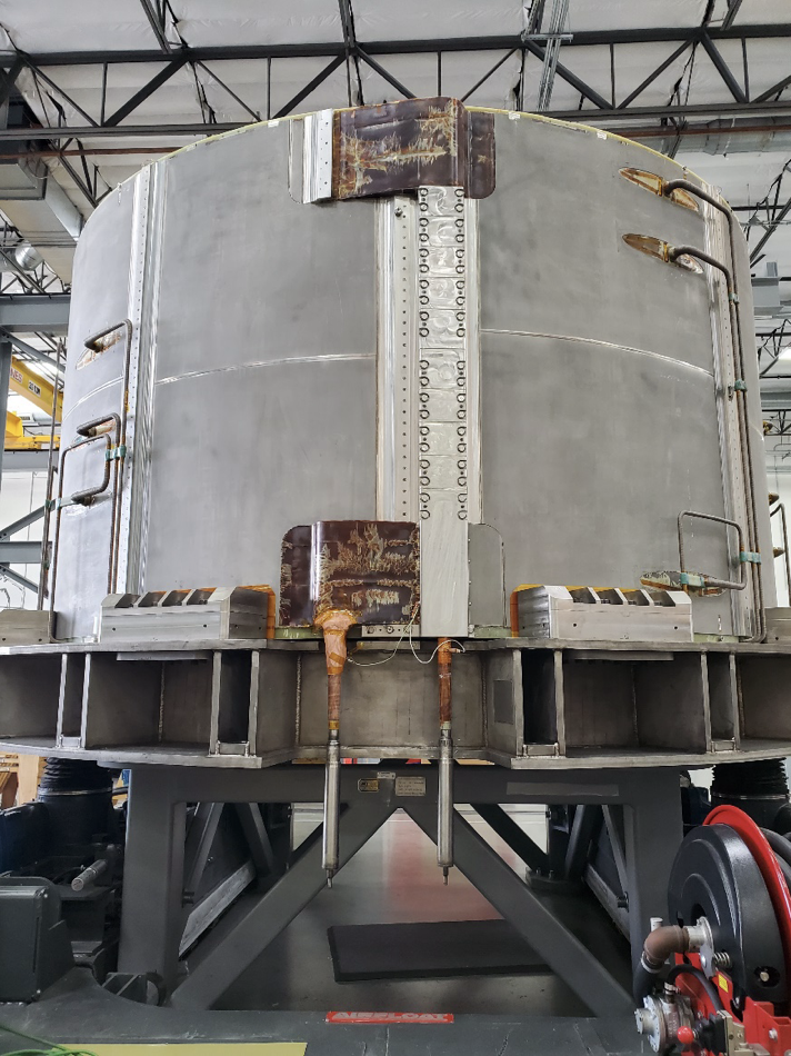 The sixth module of the Central Solenoid. When combined with the five other completed modules, the Central Solenoid will form the ITER tokamak's center and co-create the pulsed magnet system. The sixth module of the Central Solenoid. When combined with the five other completed modules, the Central Solenoid will form the ITER tokamak's center and co-create the pulsed magnet system.