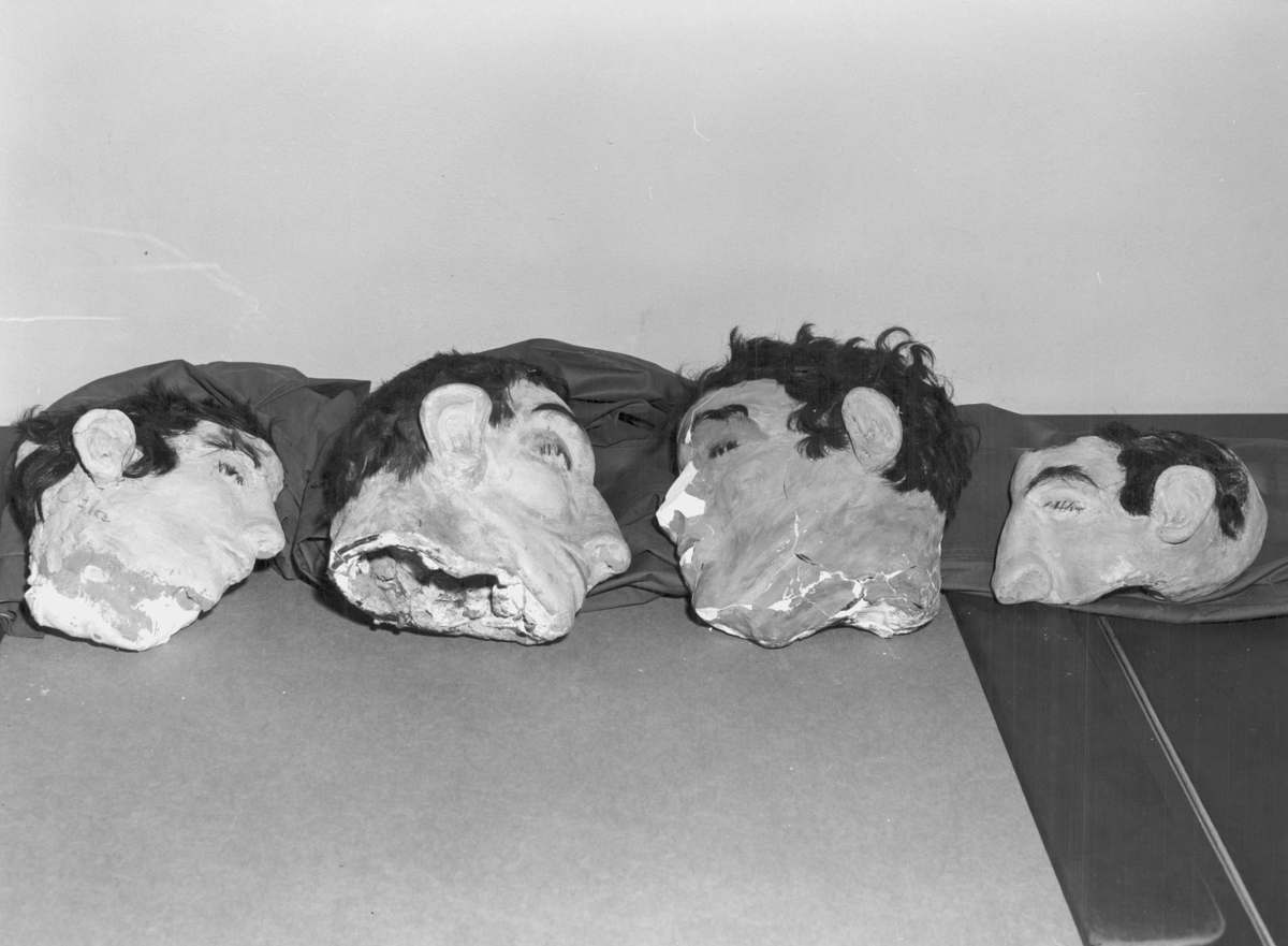 Dummy heads used by Clarence Anglin, John Anglin, and Frank Morris to conceal their absence from their beds.