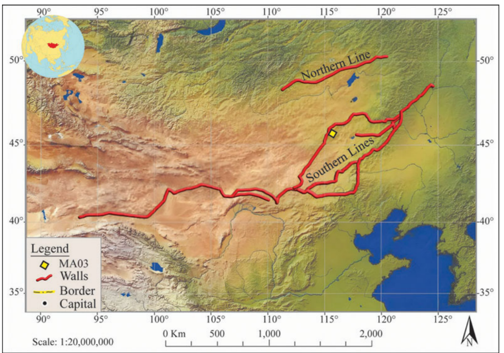 Map showing the location of the Medieval Wall System in East Asia. Map showing the location of the Medieval Wall System in East Asia.