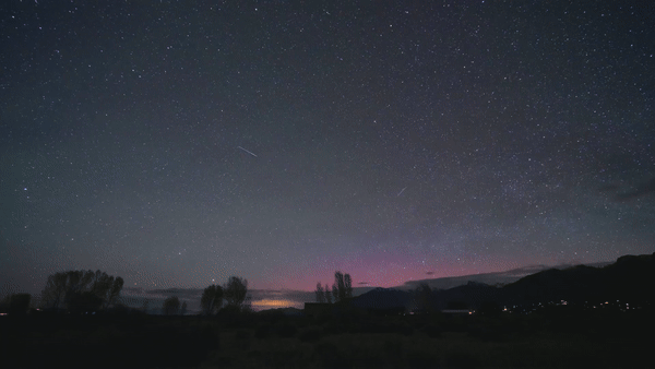 A GIF showing the unusual light spectacle and aurora over Colorado. A GIF showing the unusual light spectacle and aurora over Colorado.