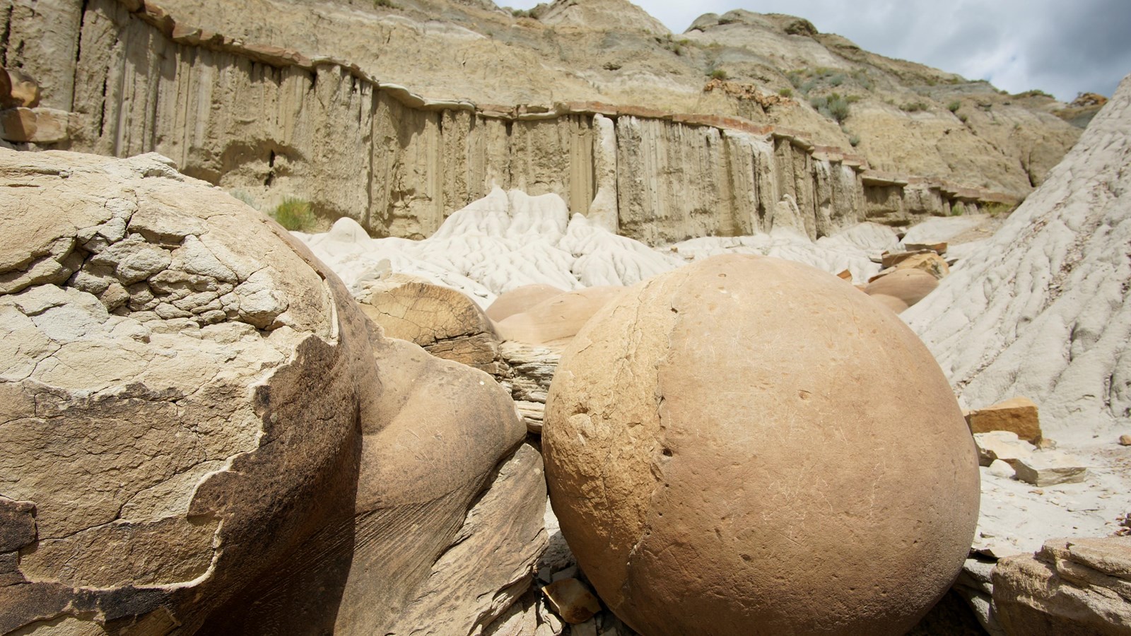 Cannonball Concretion Pullout in the North Unit of Theodore Roosevelt National Park.