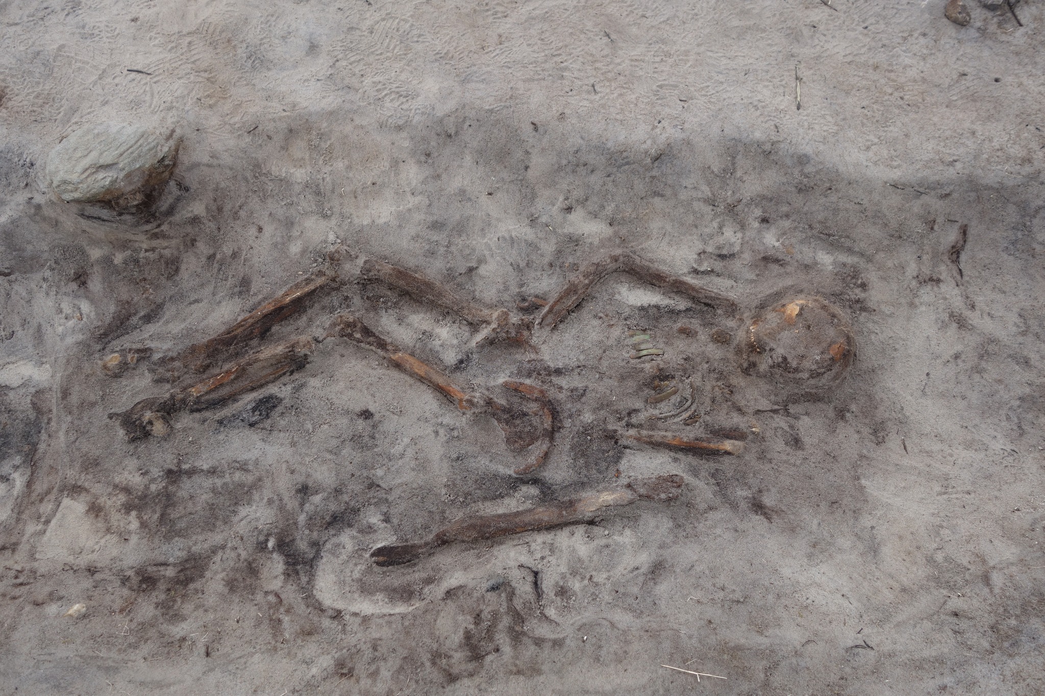 Viking woman buried in a boat in Norway Viking woman buried in a boat in Norway