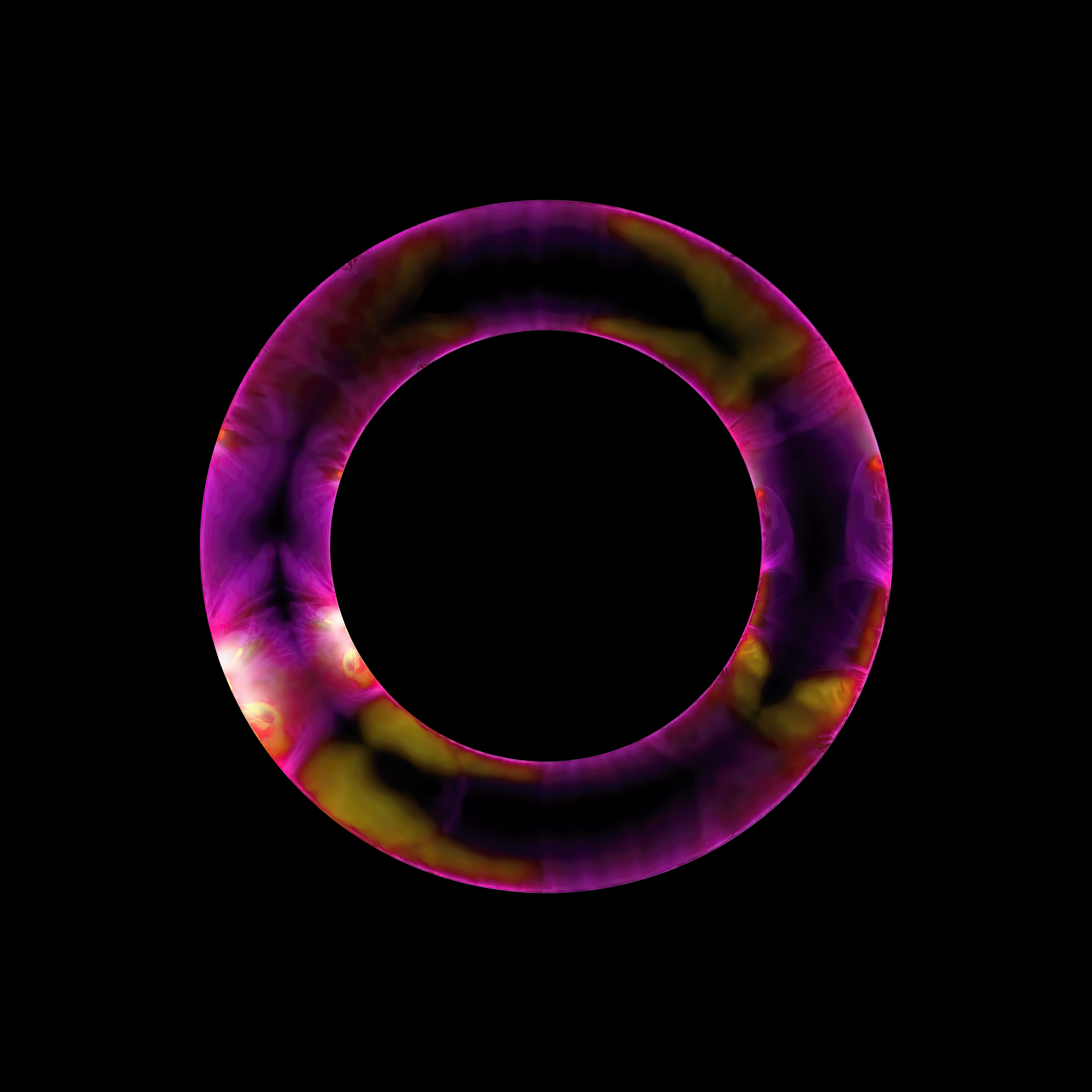 The data from NASA’s Solar Dynamics Observer (SDO) probe was used here to show the Sun’s inner corona in a way that hints at a process that is similar to that which energises colourful neon lights on Earth. Images taken by the SDO in the ultraviolet spectrum (at 171, 193 and 304 nm) were re-mapped to a more vibrant palette, with the same coronal data turned ‘inside out’ to surround the Sun, creating the illusion of it being enclosed in a neon tube. The data from NASA’s Solar Dynamics Observer (SDO) probe was used here to show the Sun’s inner corona in a way that hints at a process that is similar to that which energises colourful neon lights on Earth. Images taken by the SDO in the ultraviolet spectrum (at 171, 193 and 304 nm) were re-mapped to a more vibrant palette, with the same coronal data turned ‘inside out’ to surround the Sun, creating the illusion of it being enclosed in a neon tube.