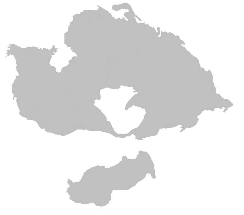 A rough approximation of Pangaea Proxima based on an early model on the Paleomap Project website. A rough approximation of Pangaea Proxima based on an early model on the Paleomap Project website.