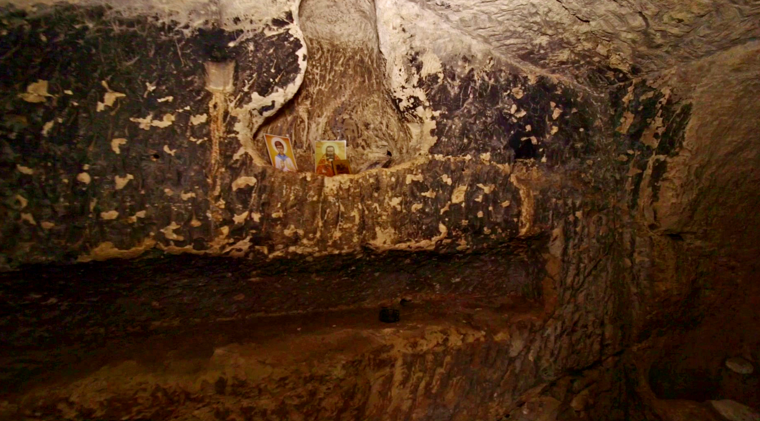 Inside of a burial cave in Israel. Inside of a burial cave in Israel.
