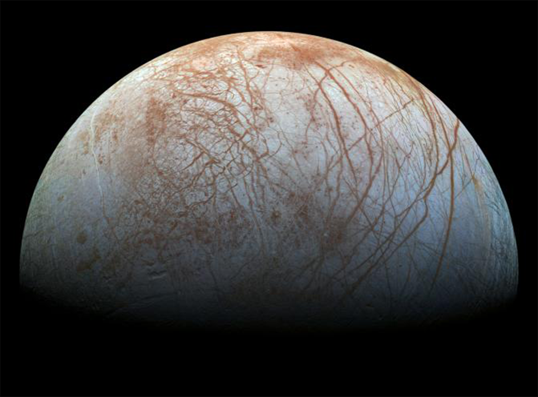 Europa imaged by Galileo. Europa imaged by Galileo.