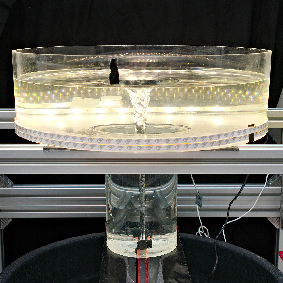 A water vortex used to study protoplanetary disks. A water vortex used to study protoplanetary disks.