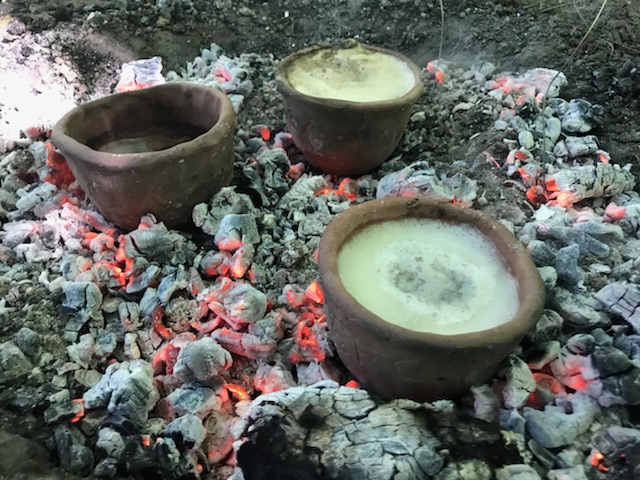 Simulation of Japanese hunter-gatherer cooking. Simulation of Japanese hunter-gatherer cooking.