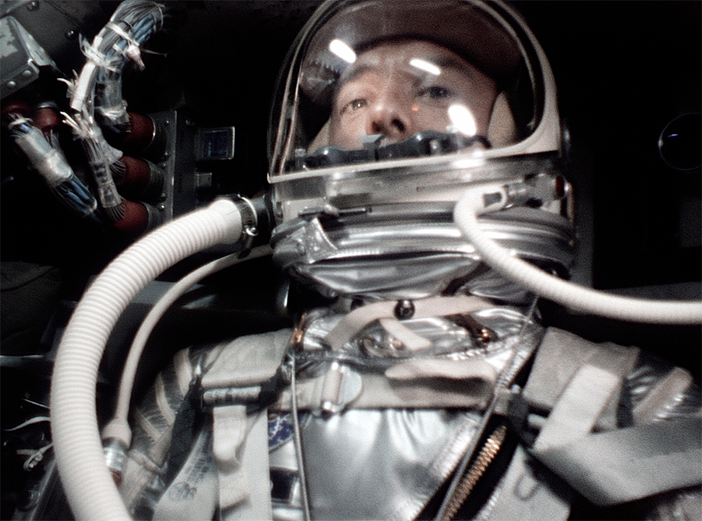 Alan Shepard inside his Mercury-Redstone rocket. Alan Shepard inside his Mercury-Redstone rocket.