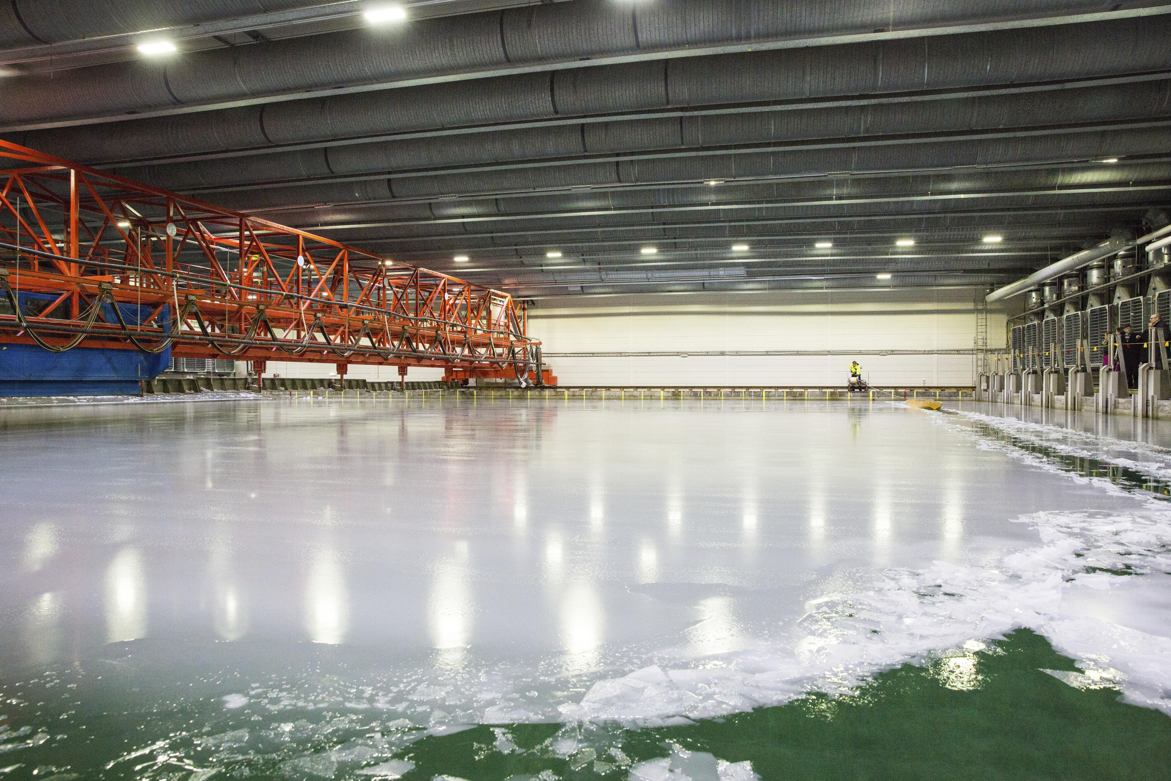 Aalto University’s Ice and Wave Tank used to understand how ice dynamics can impacted ships.