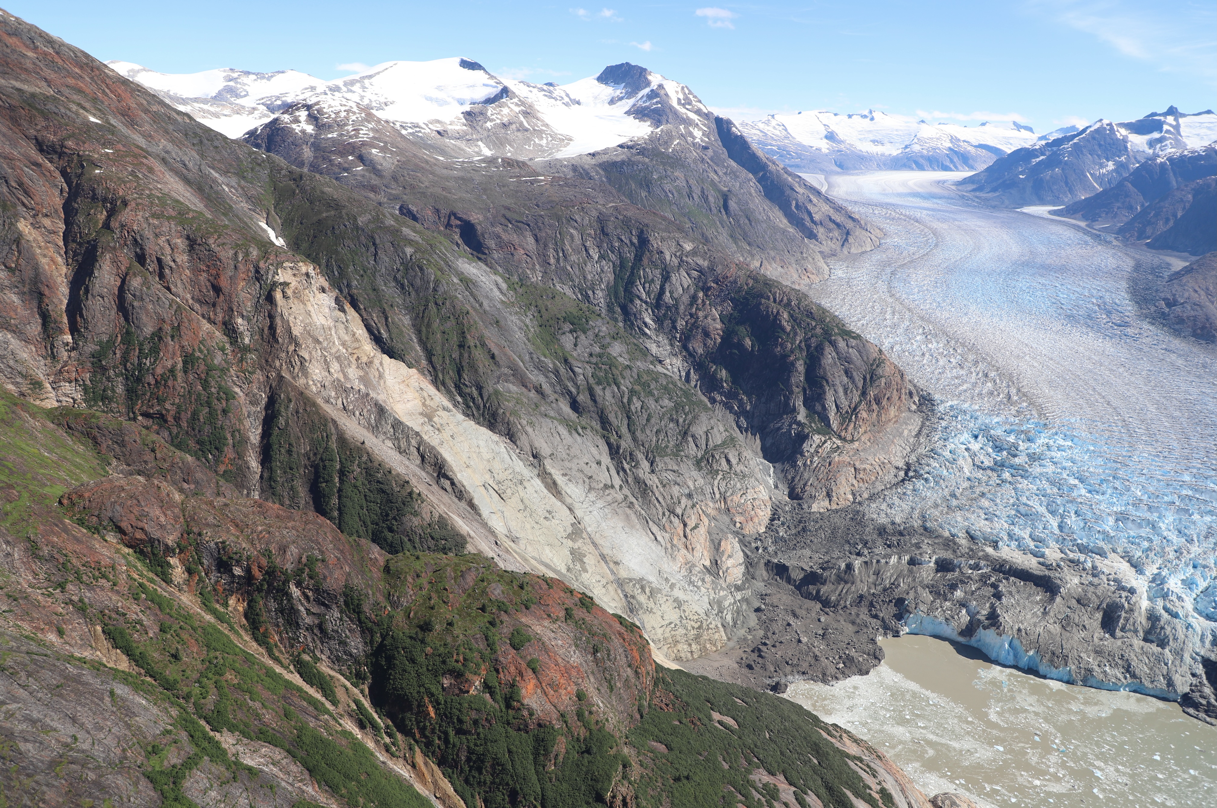 Field photos from reconnaissance trip for 2025 Tracy Arm landslide on August 13, 2025. Field photos from reconnaissance trip for 2025 Tracy Arm landslide on August 13, 2025.