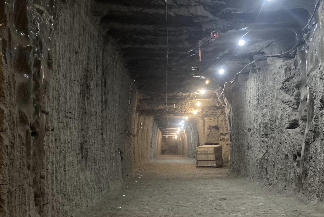 A view into the Permafrost Tunnel Research Facility in Fox, Alaska, 16 miles north of Fairbanks, run by The U.S. Army Corps of Engineers. A view into the Permafrost Tunnel Research Facility in Fox, Alaska, 16 miles north of Fairbanks, run by The U.S. Army Corps of Engineers.