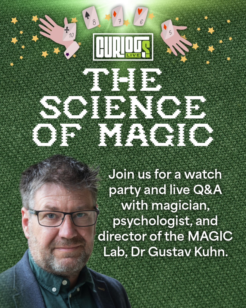 event details and a photo of dr gustav kuhn