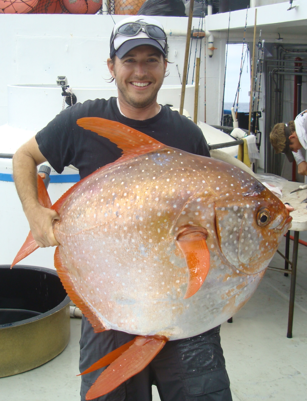 warm blooded fish being held by nick wegner